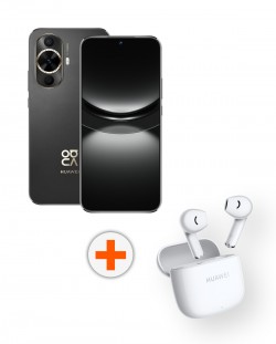 Смартфон Huawei - nova 12s, 8GB/256GB, черен + FreeBuds SE2, бели