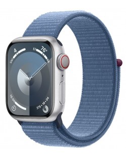 Смарт часовник Apple - Watch S9, Cellular, 45mm, Blue Sport Loop