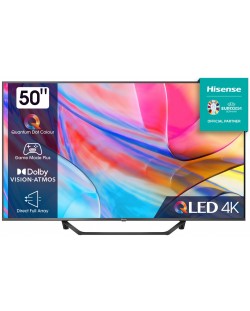 Смарт телевизор Hisense - 50A7GQ, 50", DLED, UHD, сив