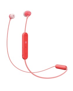 Слушалки Sony Sony WI-C300 - червени