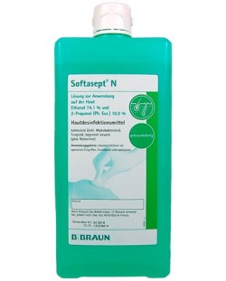 Softasept N Дезинфектант за кожа, неоцветен, 1000 ml, B. Braun