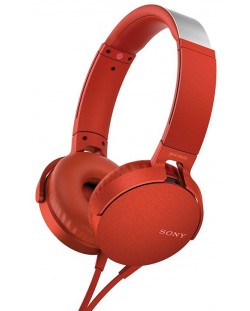 Слушалки Sony MDR-550AP - червени