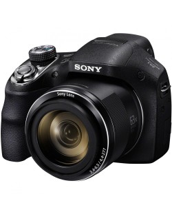 Фотоапарат Sony Cyber Shot DSC-H400, Черен + Sony CP-V3A Portable power supply 3 000mAh, Черна