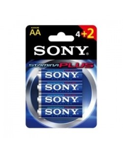 Батерия Sony AM3-B4X2D алкална АА, 4+2 броя