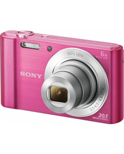 Фотоапарат Sony Cyber Shot DSC-W810 pink + Transcend 8GB micro SDHC UHS-I Premium (with adapter, Class 10)