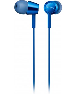 Слушалки Sony MDR-EX155AP - сини