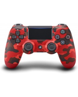 Контролер - DualShock 4 - Red Camo, v2, червен