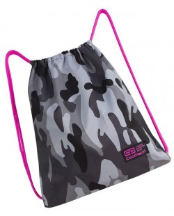 Спортен сак с връзки Cool Pack Sprint - Camo Pink Neon