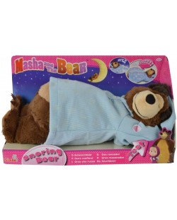 Плюшена играчка Simba Toys Маша и Мечока - Спящ мечок, 40 cm