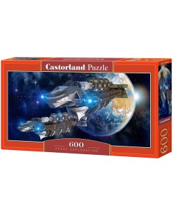 Панорамен пъзел Castorland от 600 части - Изследване на космоса