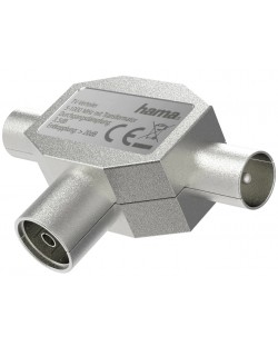 Сплитер за коаксиален кабел Hama - 205236, сив