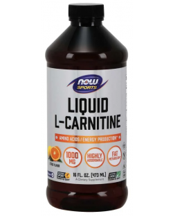 Sports L-Carnitine Liquid, Цитрус, 473 ml, Now