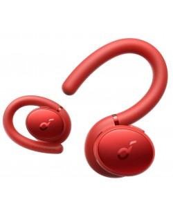 Спортни слушалки Anker - Soundcore Sport X10, TWS, червени