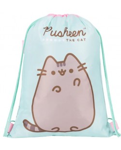 Спортна торба St. Majewski Pusheen - С връзки, зелена