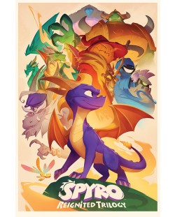 Макси плакат Pyramid - Spyro: Animated Style