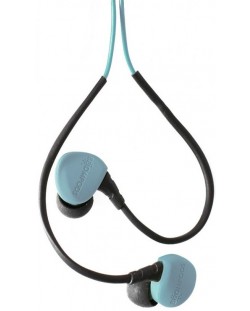 Спортни слушалки с микрофон Boompods - Sportpods Race, сини