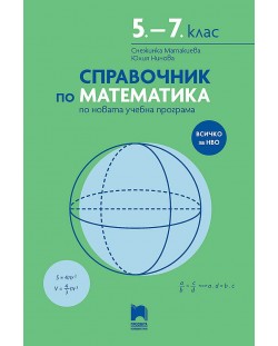 Справочник по математика 5. – 7 . клас по новата учебна програма