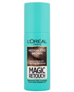L'Oréal Спрей за коса Magic Retouch, 7 Medium Iced Brown