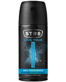 STR8 Live True Спрей дезодорант за мъже, 150 ml