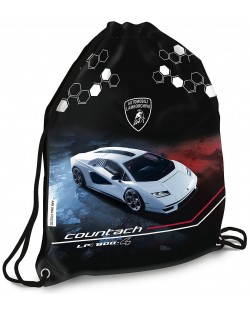 Спортна торба Ars Una Lamborghini - Бяла кола