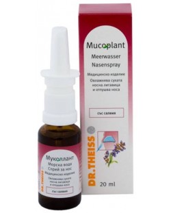 Mucoplant Спрей за нос, със салвия, 20 ml