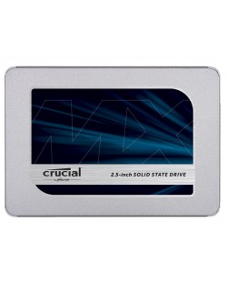 SSD памет Crucial - MX500, 1TB, 2.5'', SATA III