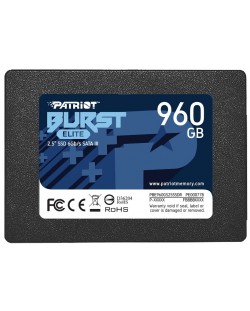 SSD памет Patriot - Burst Elite, 960GB, 2.5'', SATA III