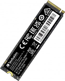 SSD памет Verbatim - Vi5000, 512GB, M.2, PCIe