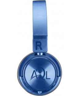 Безжични слушалки с микрофон AQL - Helios, сини