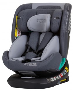 Столче за кола Chipolino - Supreme, 360°, IsoFix, i-Size, 40-150 cm, гранит