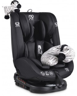 Столче за кола Moni - Serengeti, 0-36 kg, с Isofix, черно