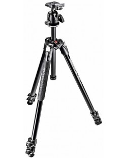 Статив Manfrotto - 290 Xtra, с ябълковидна глава, 40-170cm, черен