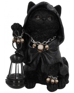 Статуетка Nemesis Now Adult: Gothic - Reaper's Feline Lantern, 18 cm