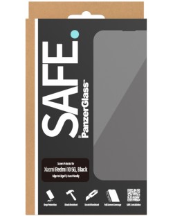 Стъклен протектор Safe - CaseFriendly, Redmi 10 5G, черен