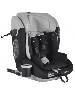 Стол за кола Cangaroo - Force, i-Size, IsoFix , 76-150 cm, сив