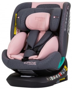 Столче за кола Chipolino - Supreme, 360°, IsoFix, i-Size, 40-150 cm, фламинго