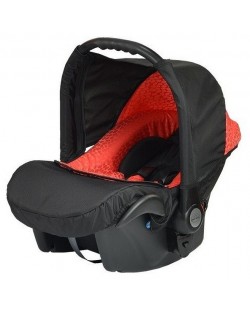 Детско столче за кола Baby Merc - Zipy, до 9 kg, черно и червено