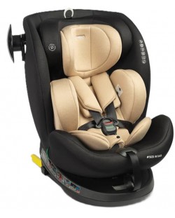 Столче за кола Caretero - Commo, IsoFix, i-Size, 40-150 cm, Beige