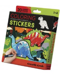 Стикери за оцветяване Crocodile Creek - Динозаври, 2022