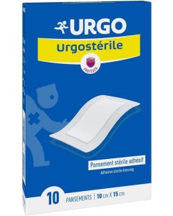 Urgosterile Стерилни пластири, 10 х 15 cm, 10 броя, Urgo