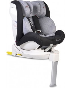 Столче за кола Cangaroo - Admiral, 0-36 kg, с Isofix, тъмносиво