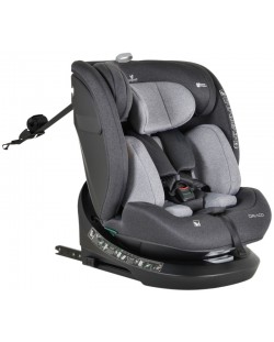 Столче за кола Cangaroo - Draco, 360°, I-Size, IsoFix, 40-150 cm, сиво