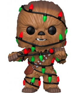 Фигура Funko Pop! Star Wars: Holiday Chewbacca with Lights (Bobble-Head), #278