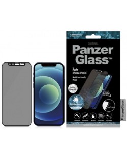 Стъклен протектор PanzerGlass - Privacy, iPhone 12 mini, Swarovski