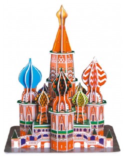 3D Пъзел Cubic Fun от 214 части - St.Basil's Cathedral