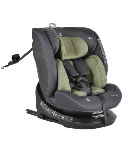 Столче за кола Cangaroo - Draco, 360°, I-Size, IsoFix, 40-150 cm, маслинено зелено