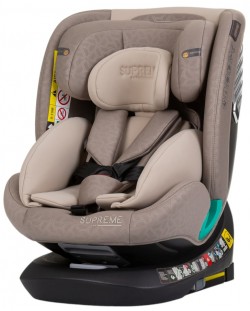 Столче за кола Chipolino - Supreme, 360°, IsoFix, i-Size, 40-150 cm, макадамия