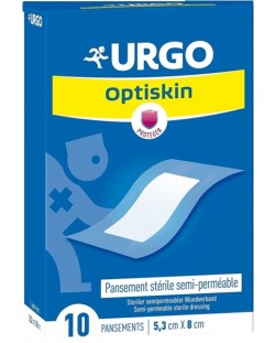 Optiskin Стерилни пластири, 5.3 x 8 cm, 10 броя, Urgo