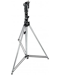 Статив за осветление Manfrotto - Steel Tall Levelling Leg, сребрист