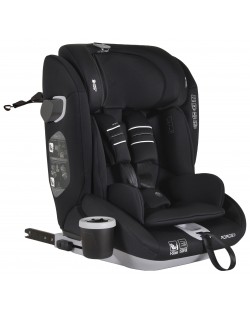 Стол за кола Cangaroo - Force, i-Size, IsoFix , 76-150 cm, черен